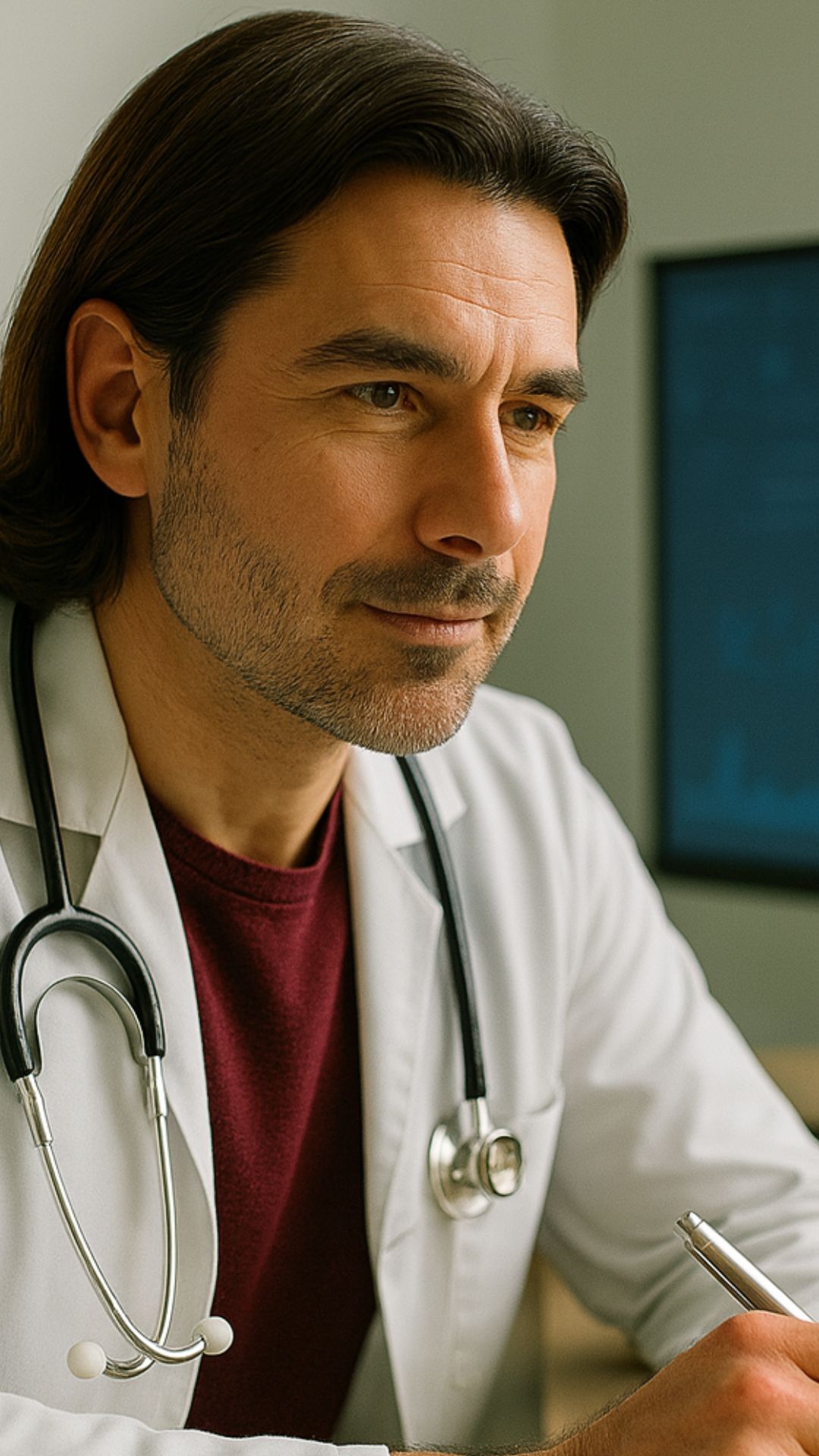 Privatarzt bei der Analyse